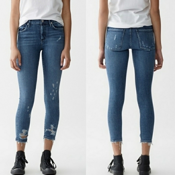 Agolde Sophie High Rise Skinny Crop in Paradox Size 25 - Picture 14 of 14